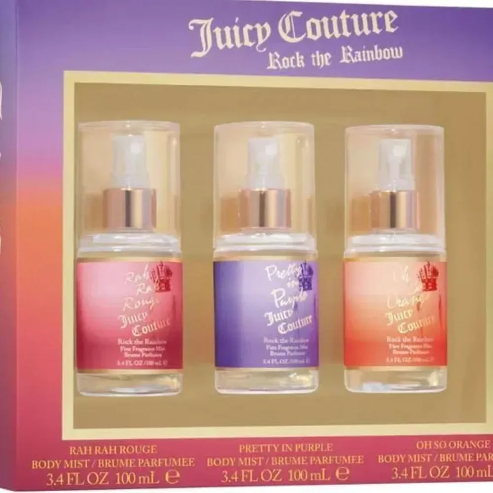 Juicy Couture Rock The Rainbow Body Mist‎ Trio